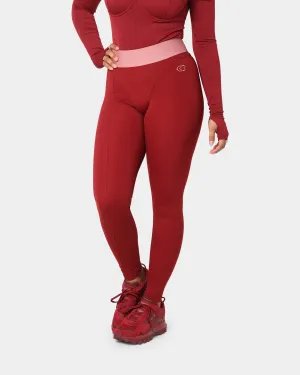 Reebok Women's Cardi B X Reebok Tights Triathlon Red