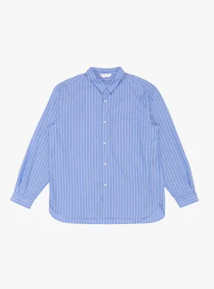 Regular Collar Shirt Blue Stripe
