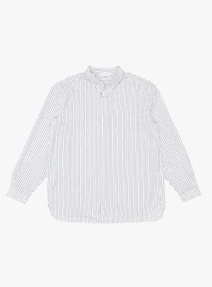 Regular Collar Shirt White Stripe