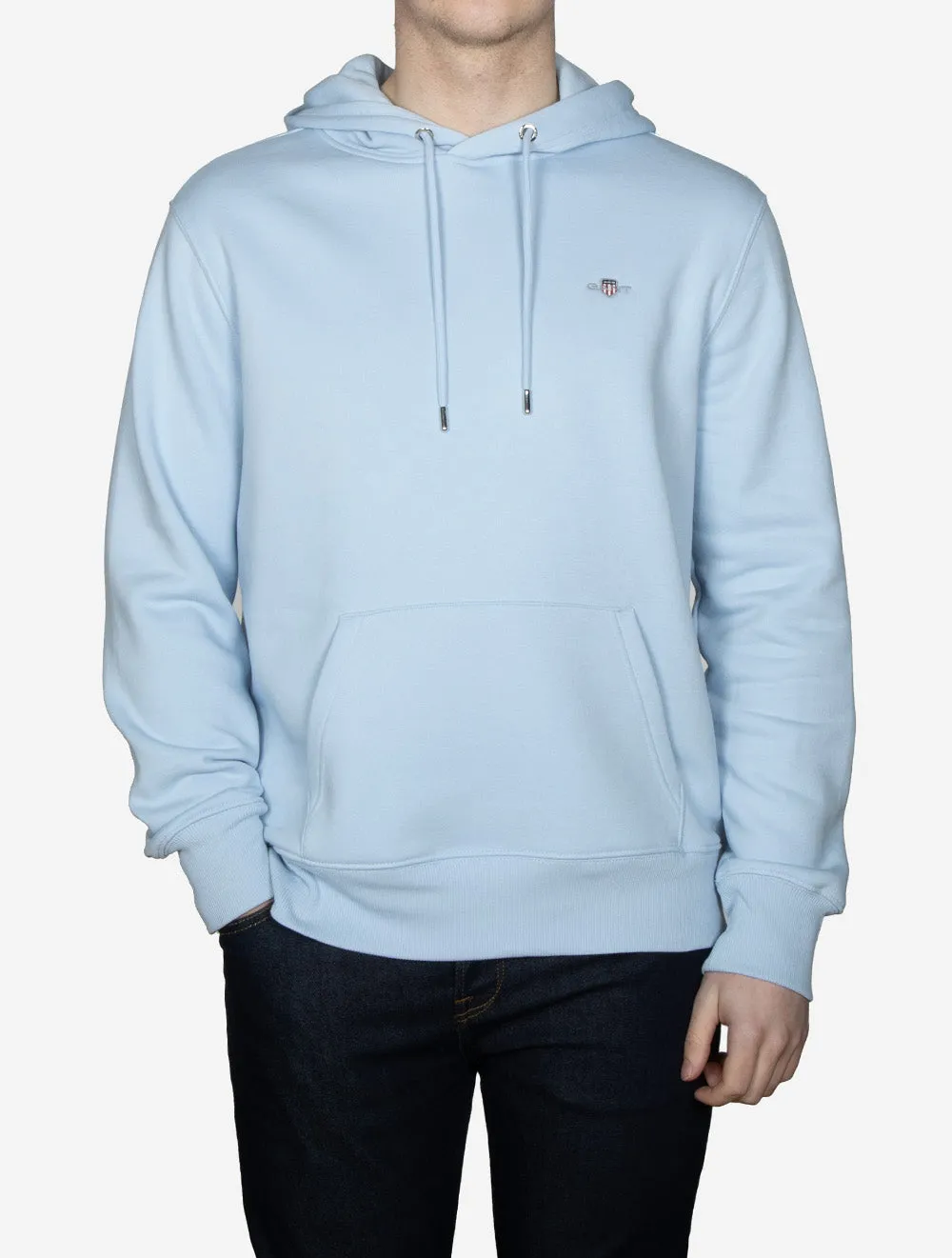 Regular Fit Shield Hoodie Fresh Blue