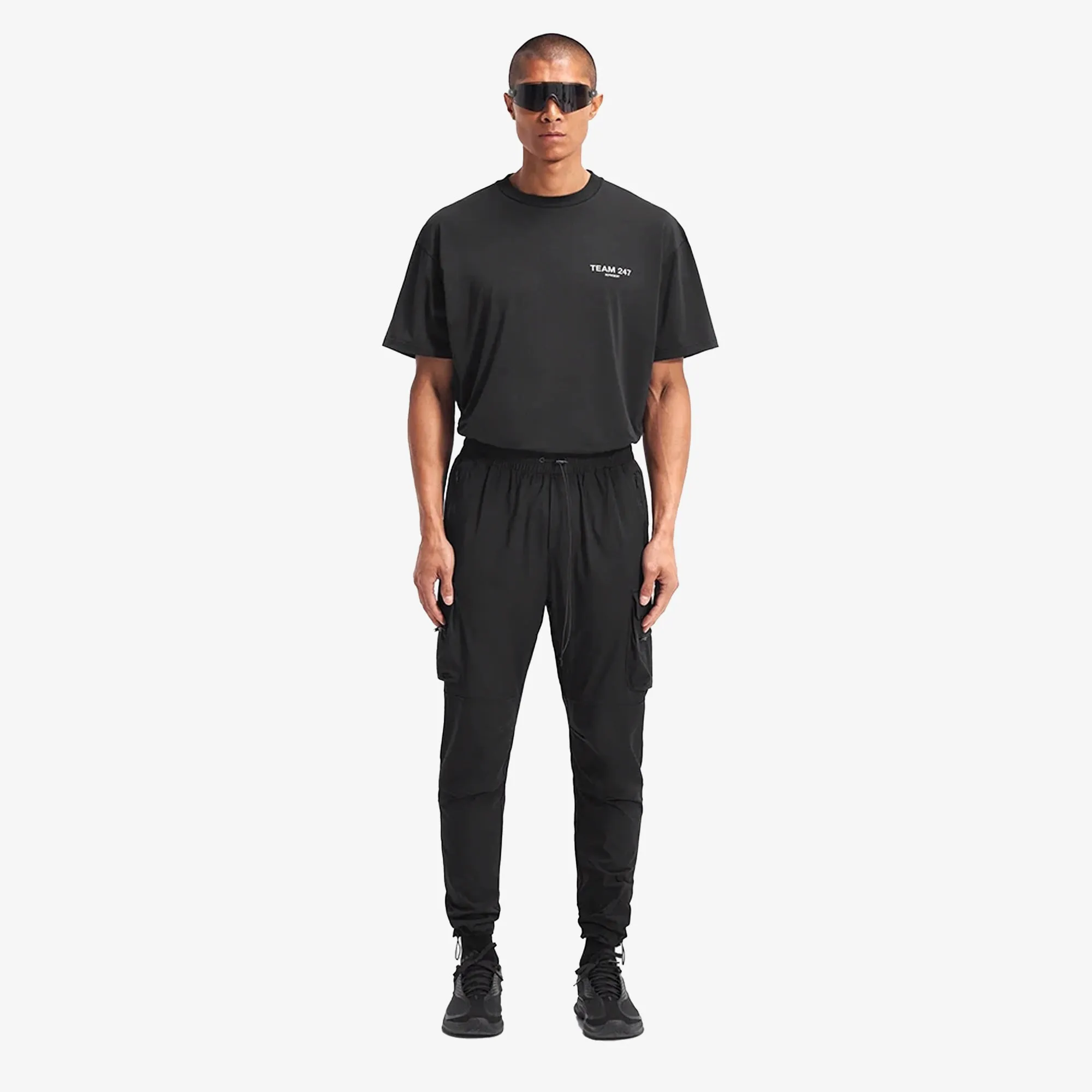 REPRESENT | STEPPED HEM SWEATPANTS { 247 PANT { BLACK