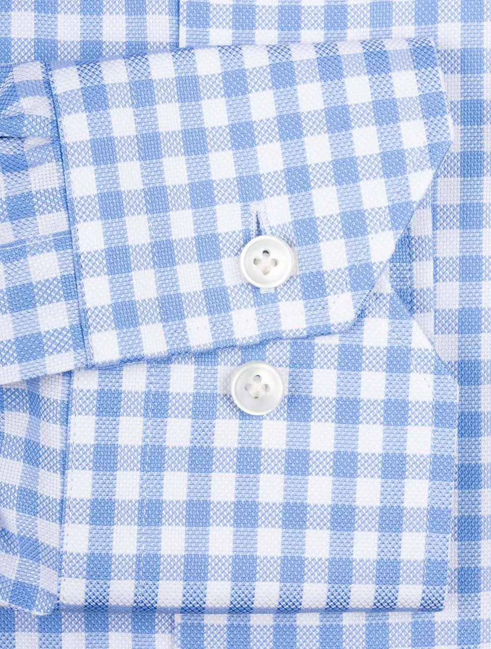 Royal Oxford Gingham Shirt Blue