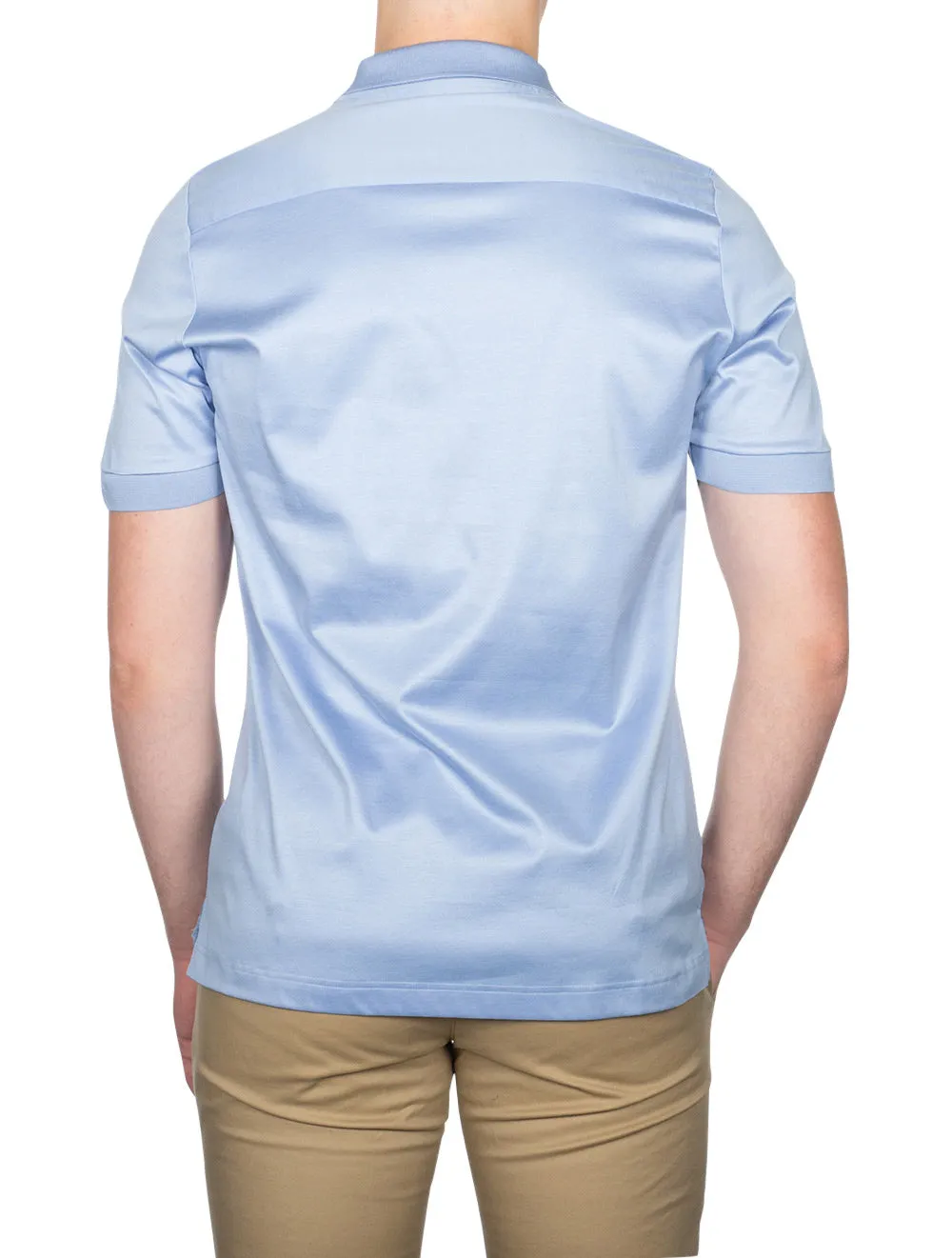 Short Sleeve 2 Button Polo Blue