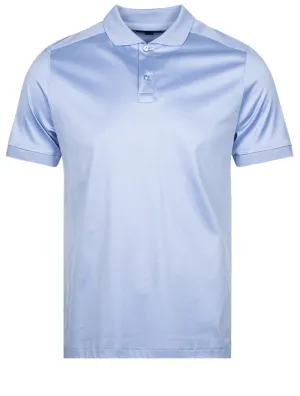 Short Sleeve 2 Button Polo Blue