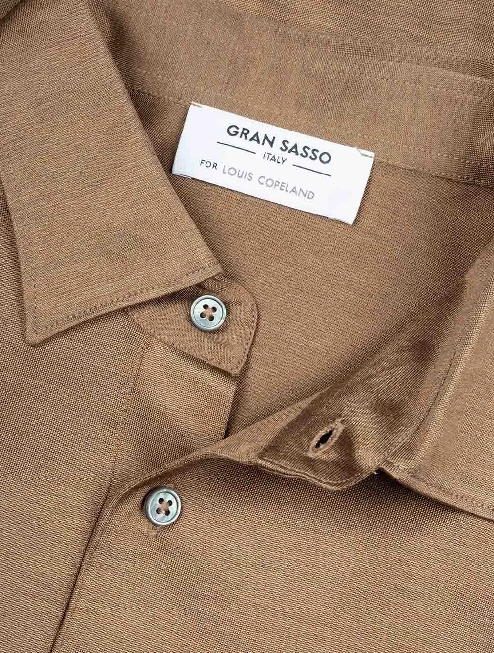 Silk Polo Brown