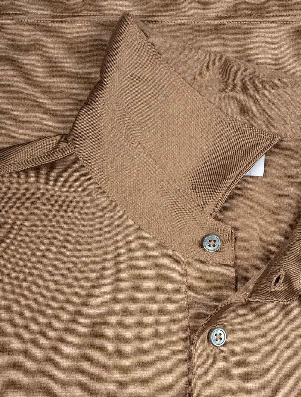 Silk Polo Brown