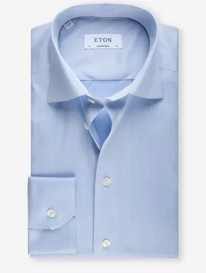 Single Cuff Contemporary Fit Shirt Blue