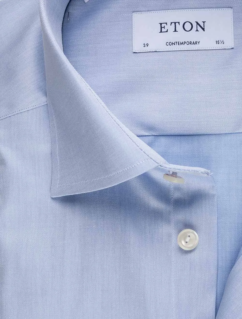 Single Cuff Contemporary Fit Shirt Blue