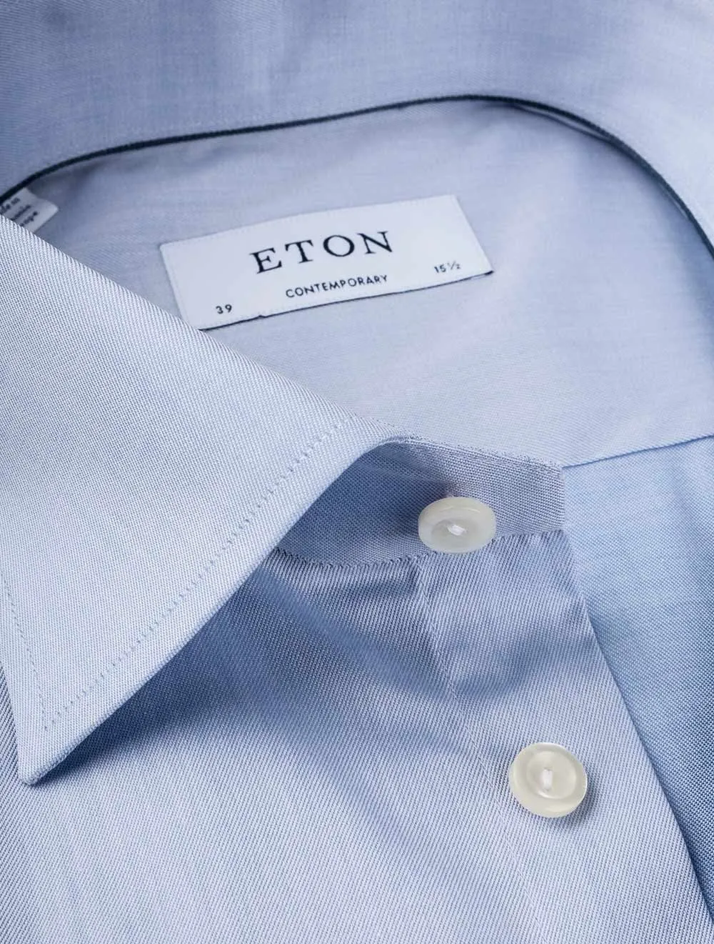 Single Cuff Contemporary Fit Shirt Blue