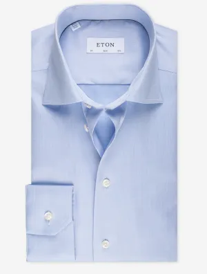 Single Cuff Slim Fit Shirt Blue