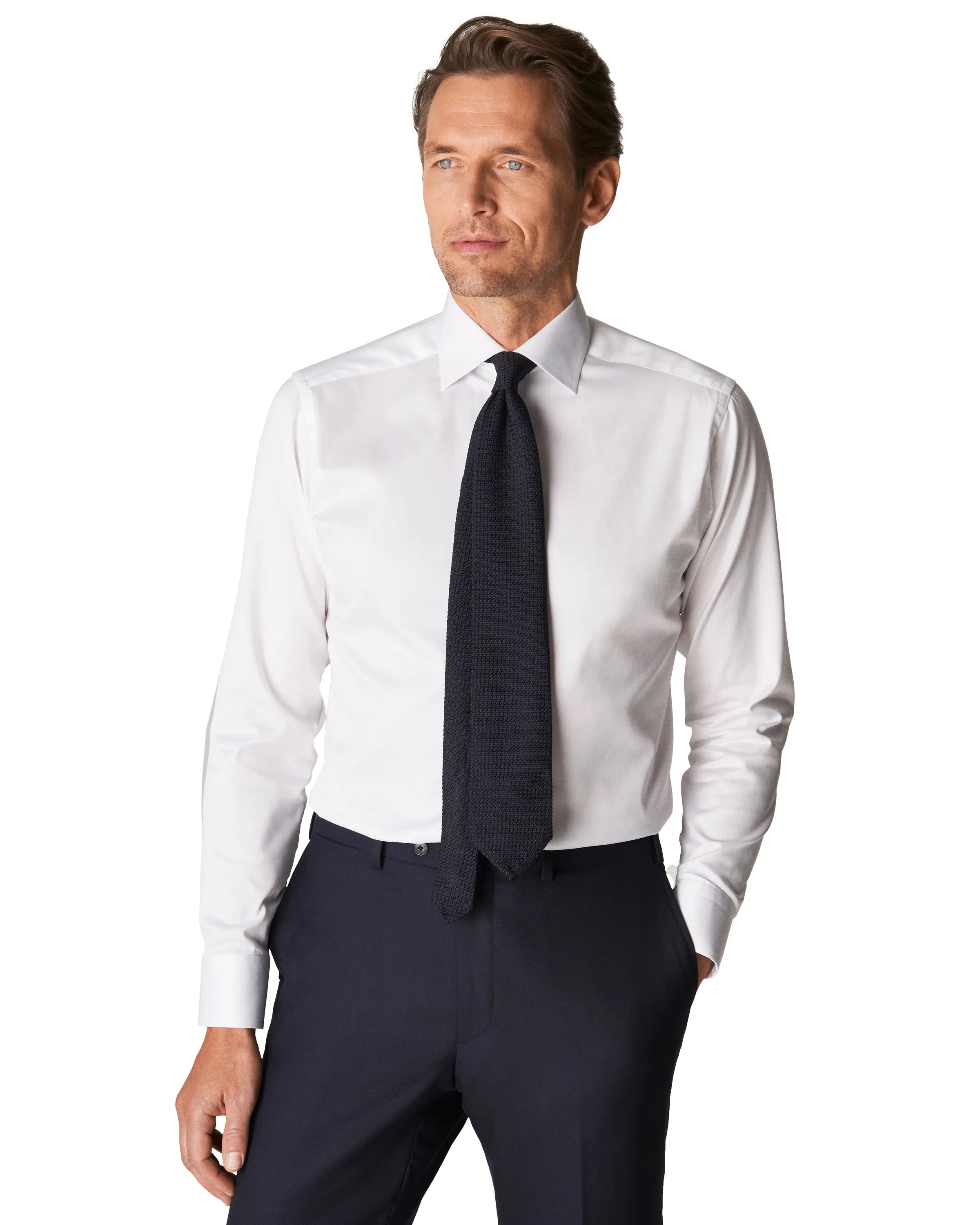 Single Cuff Slim Fit Shirt White