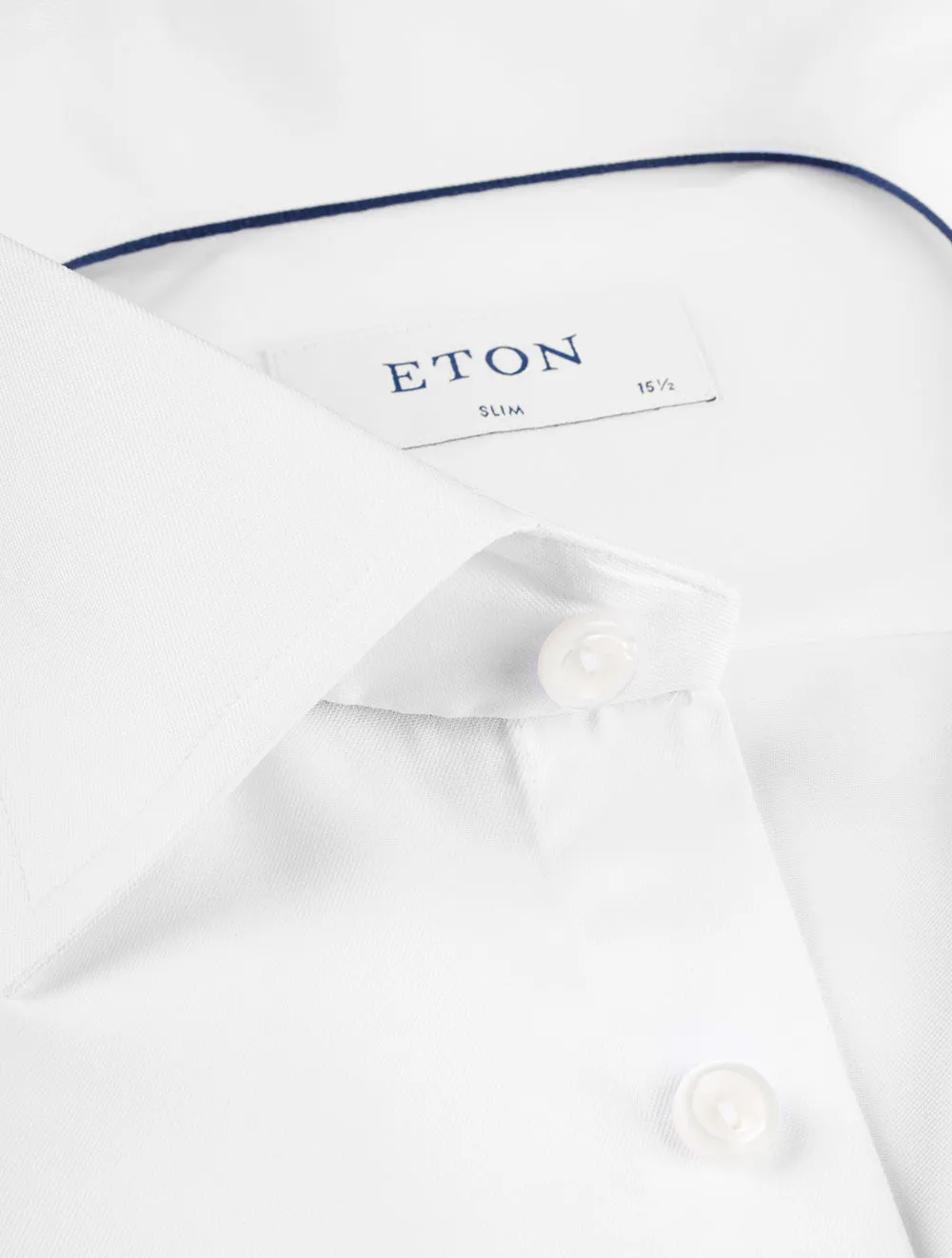 Single Cuff Slim Fit Shirt White
