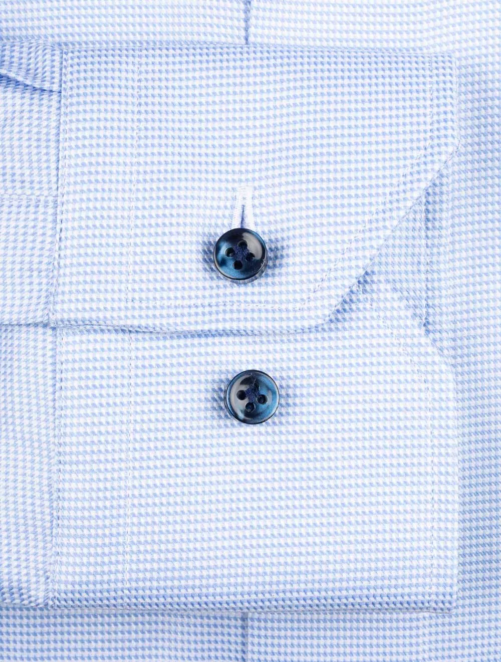 Slim FIt Flower Inlay Shirt Blue