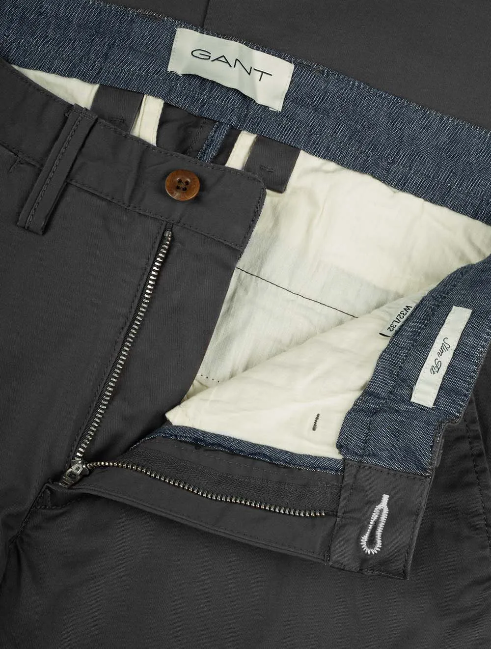 Slim Twill Chinos Antracite