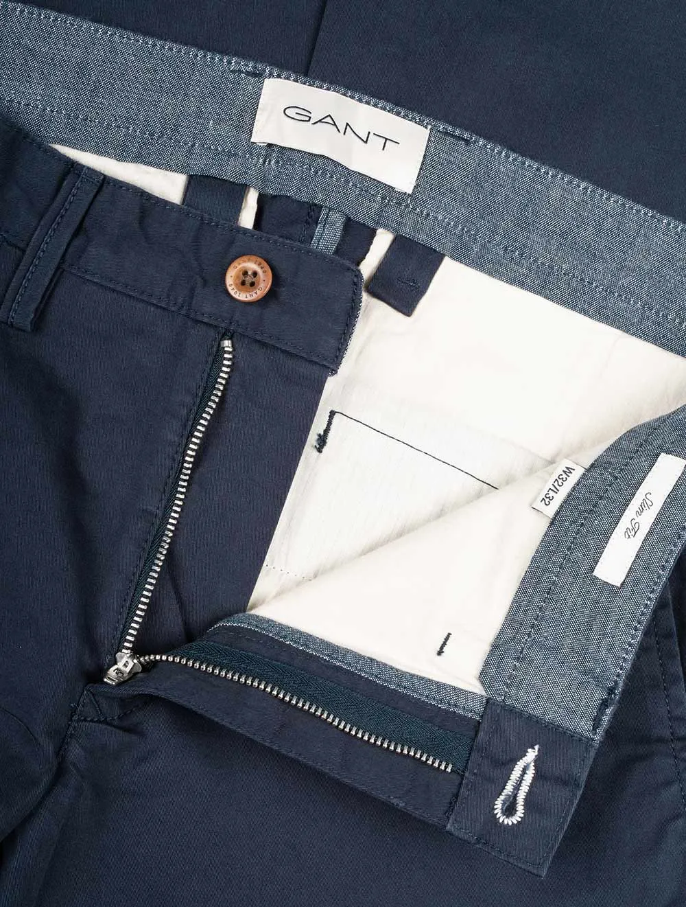 Slim Twill Chinos Marine