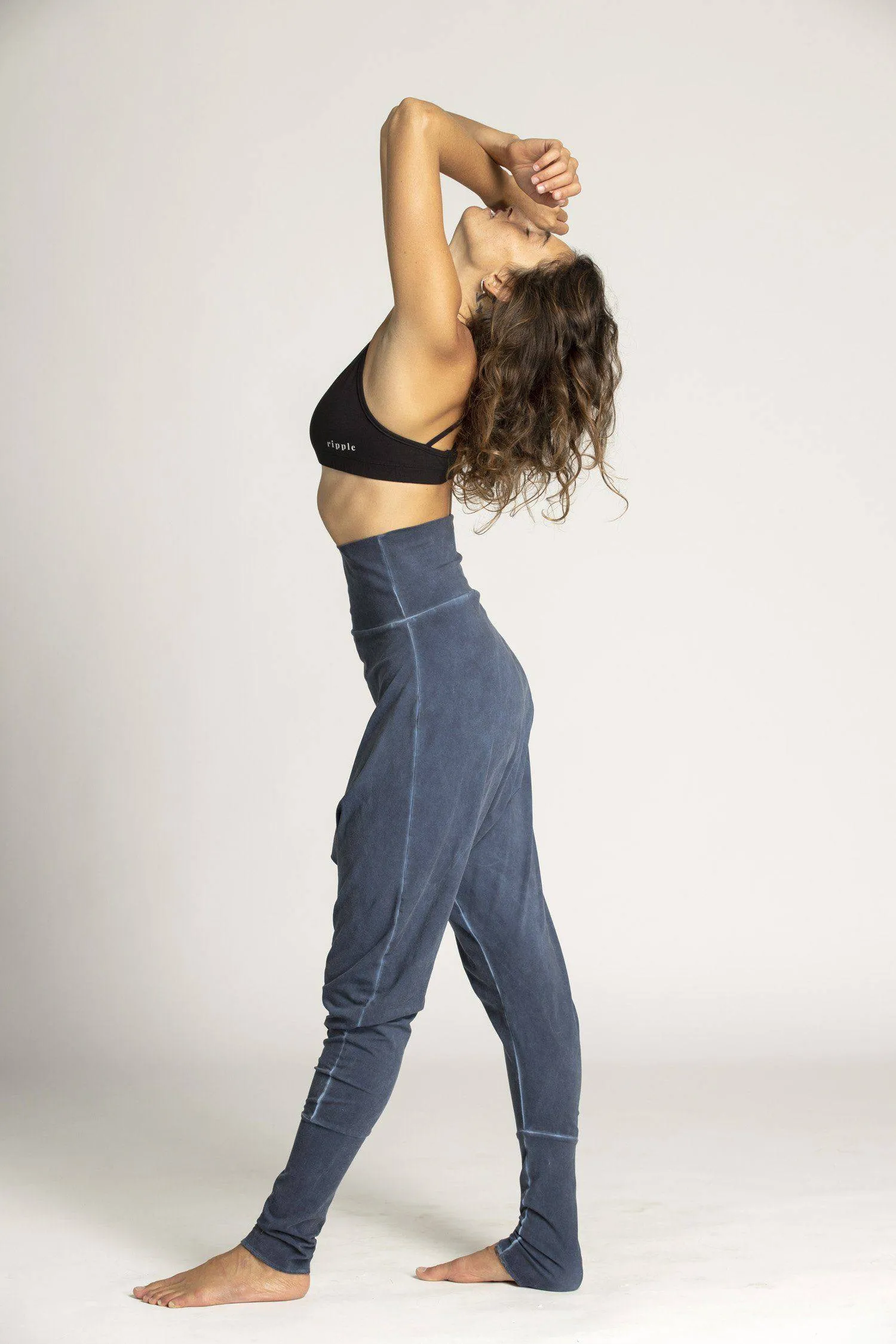 Stonewash Harem Pants