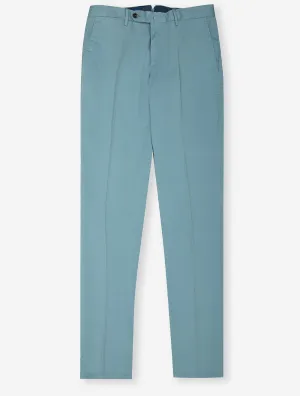 Stretch Cotton Chino Duck Egg