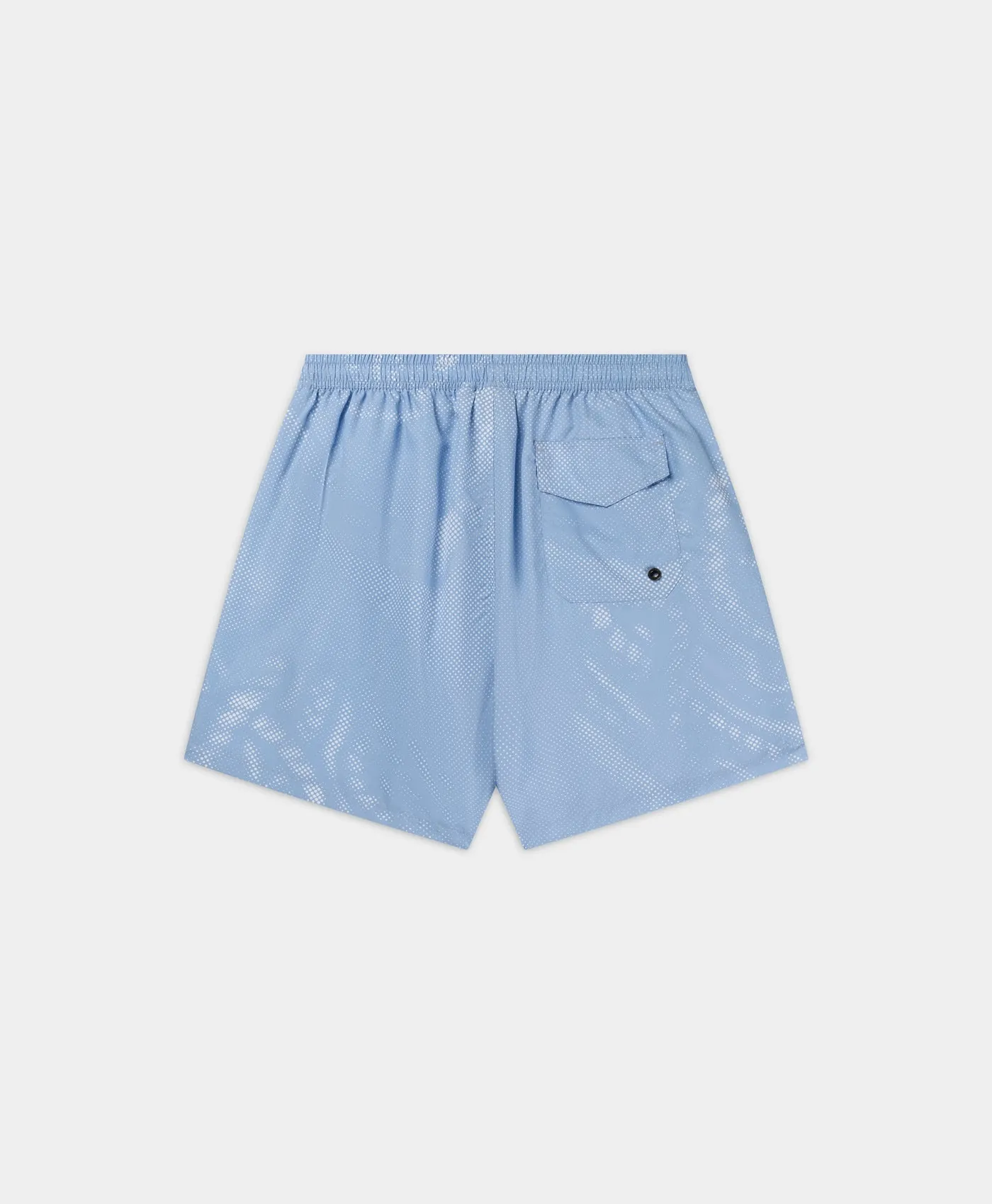 Subdued Blue Braids Swim Short