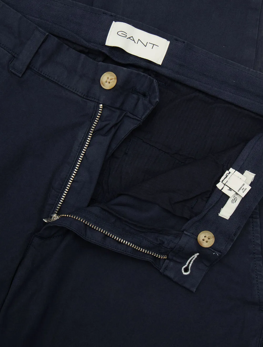 Sunfaded Slim Fit Chinos Evening Blue