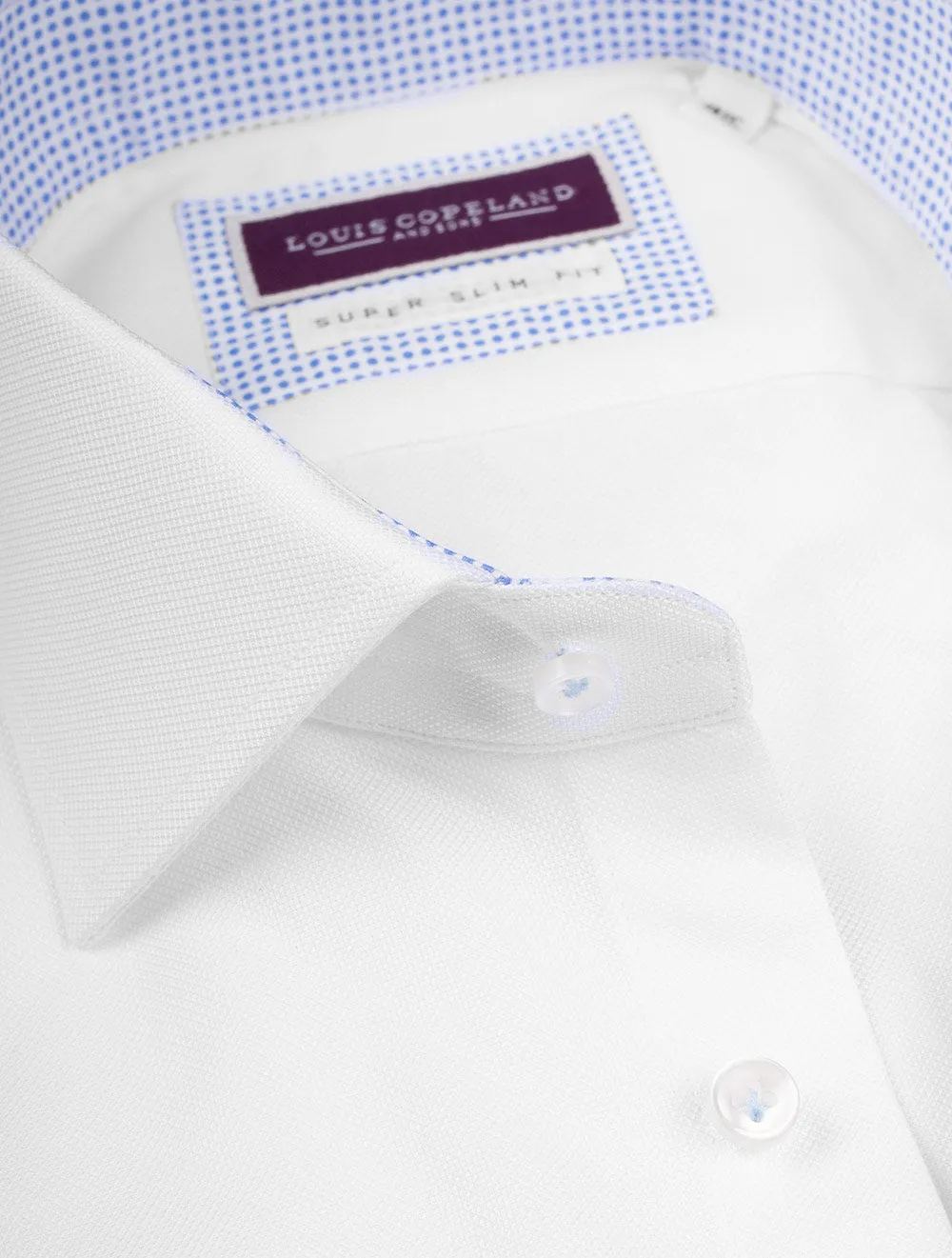 Super Slim Pinpoint Shirt White