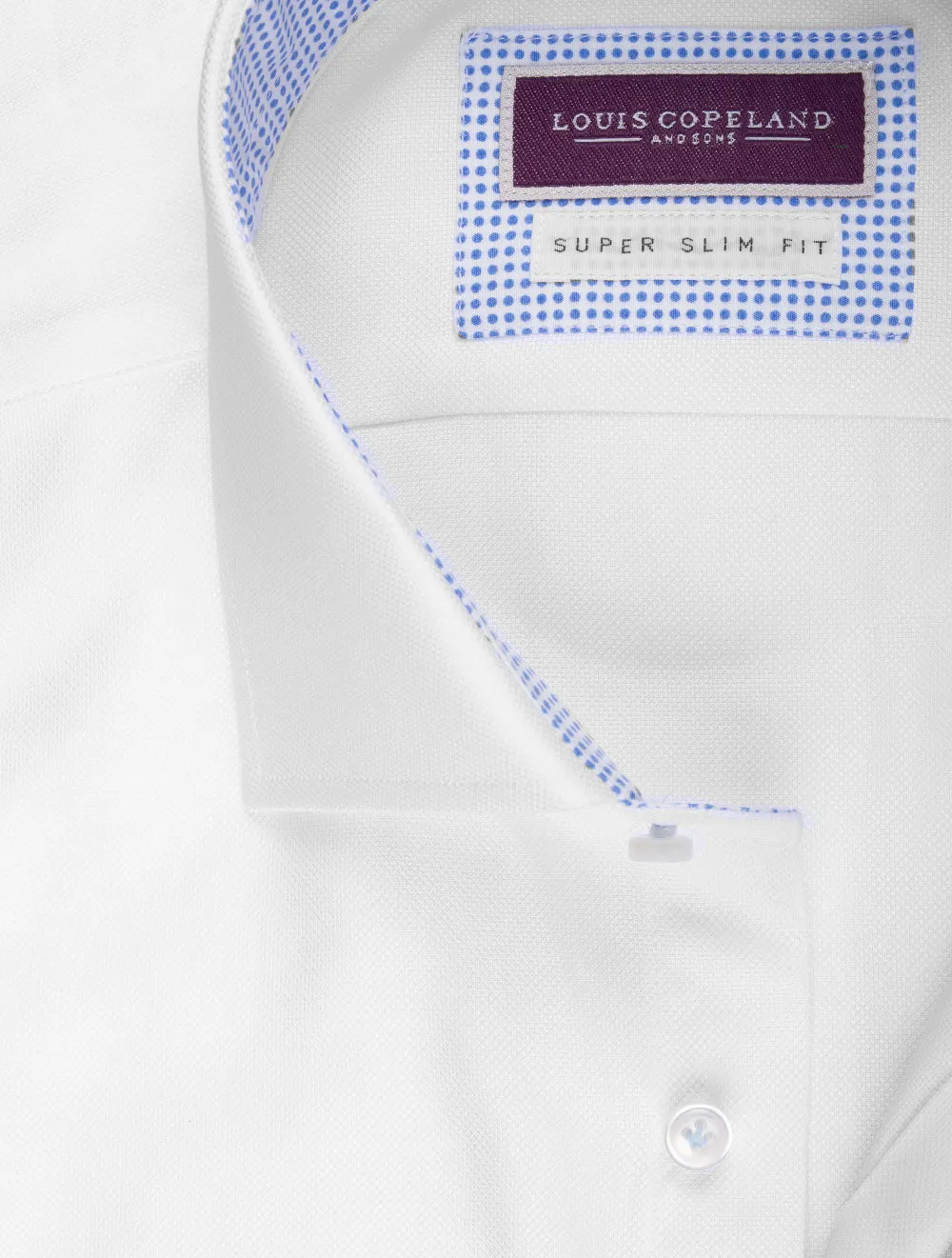 Super Slim Pinpoint Shirt White