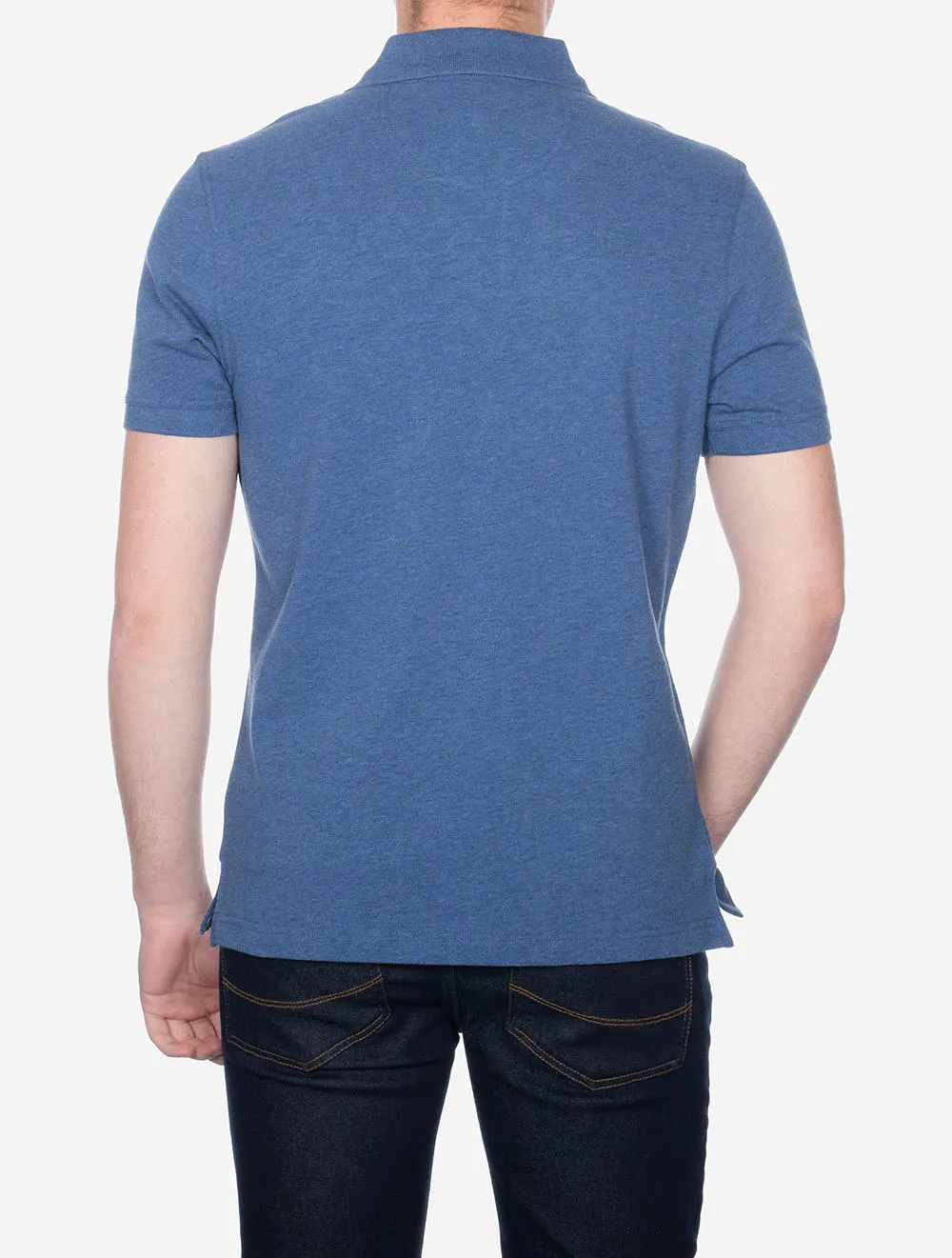 Tartan Pique Polo Blue