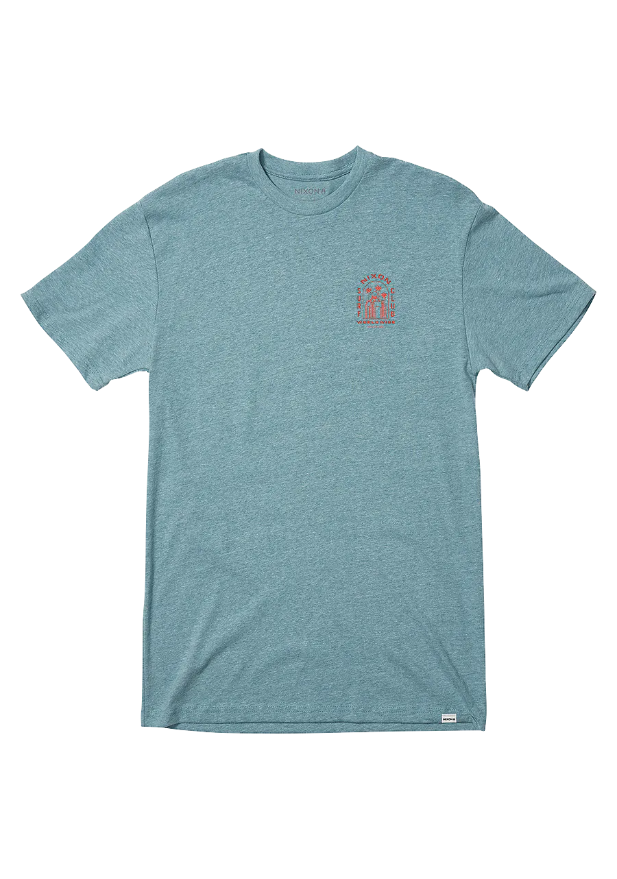 Temple T-Shirt - Heather Pacific