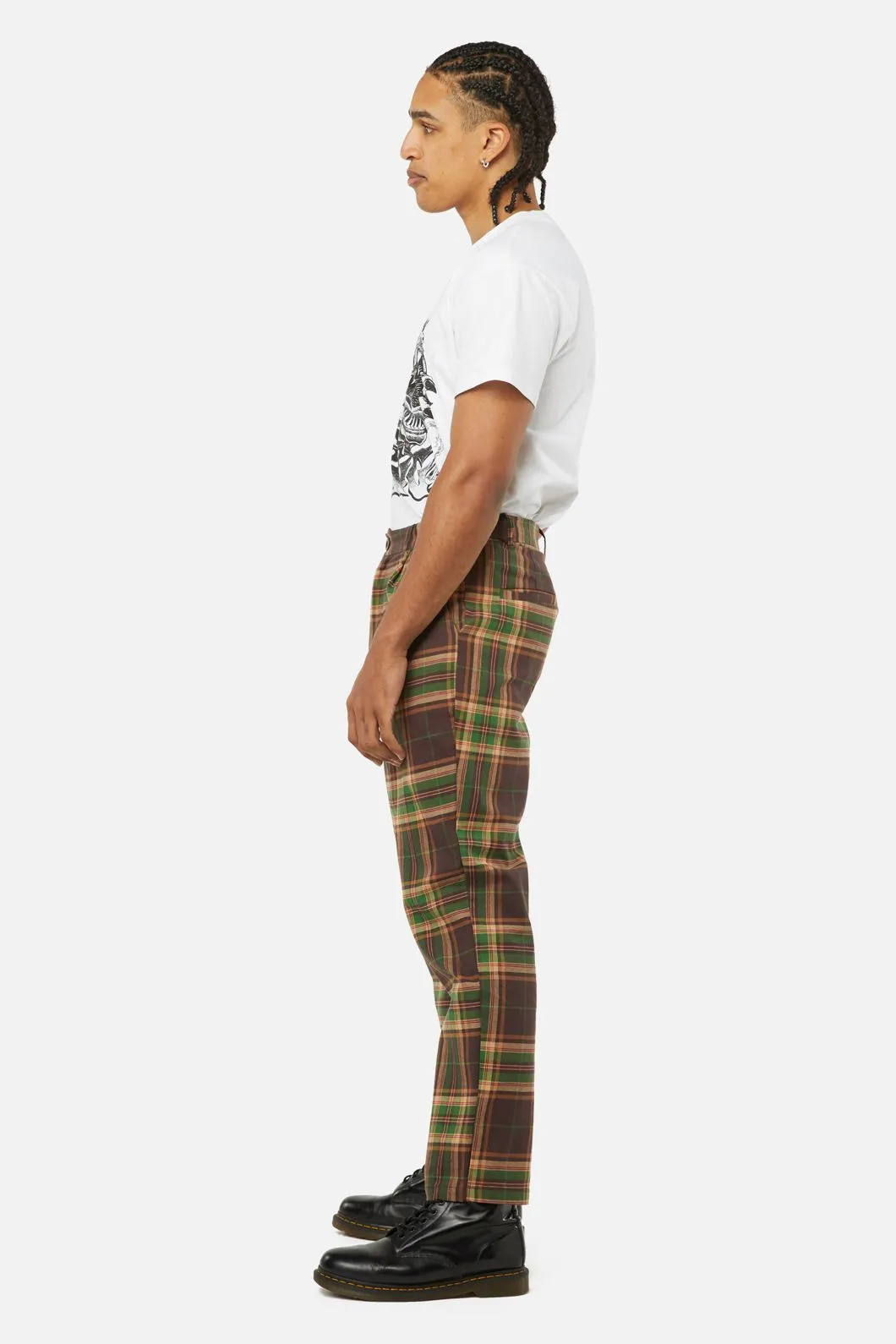 Triassic Tartan Straight Leg Pants