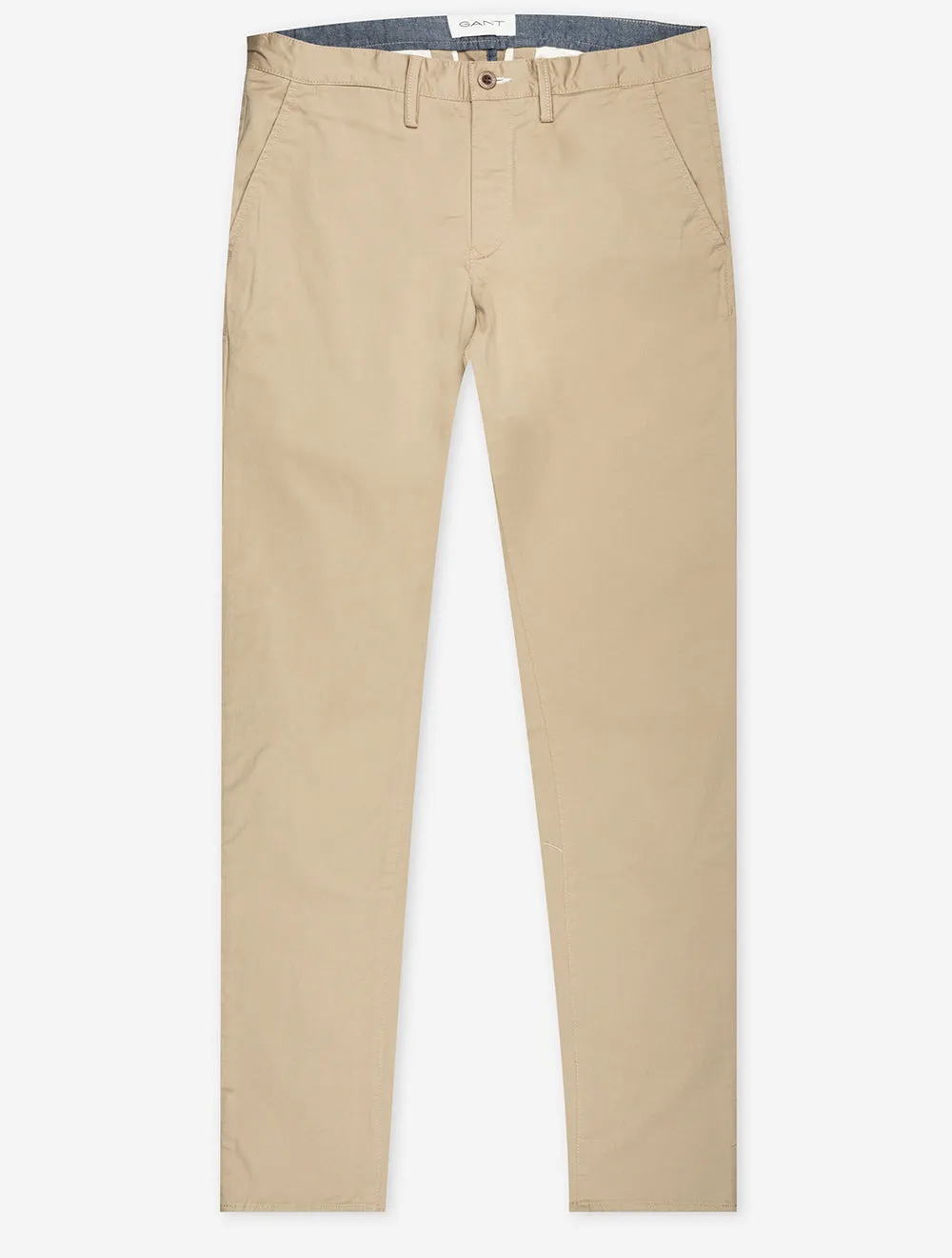 Twill Slim Fit Chinos Dark Khaki