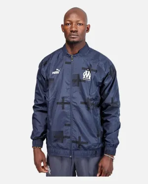 Veste de survêtement OM 2022/2023 - Bleu/Noir/Blanc