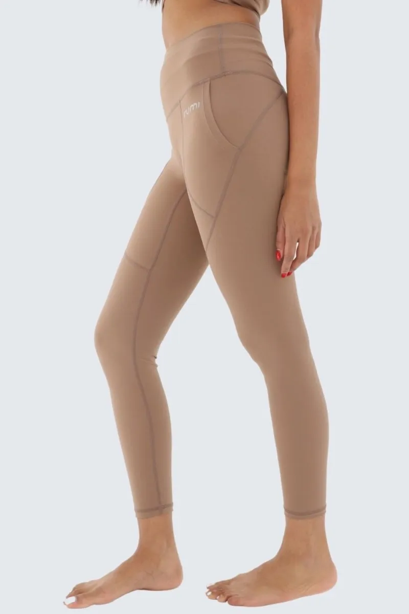 W Sun Zen Pants 25”   Pockets - Wood