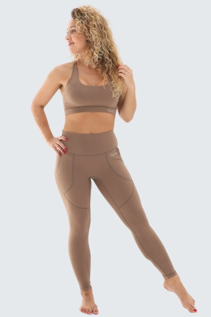 W Sun Zen Pants 25”   Pockets - Wood