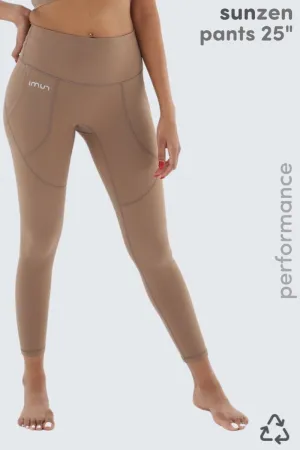 W Sun Zen Pants 25”   Pockets - Wood