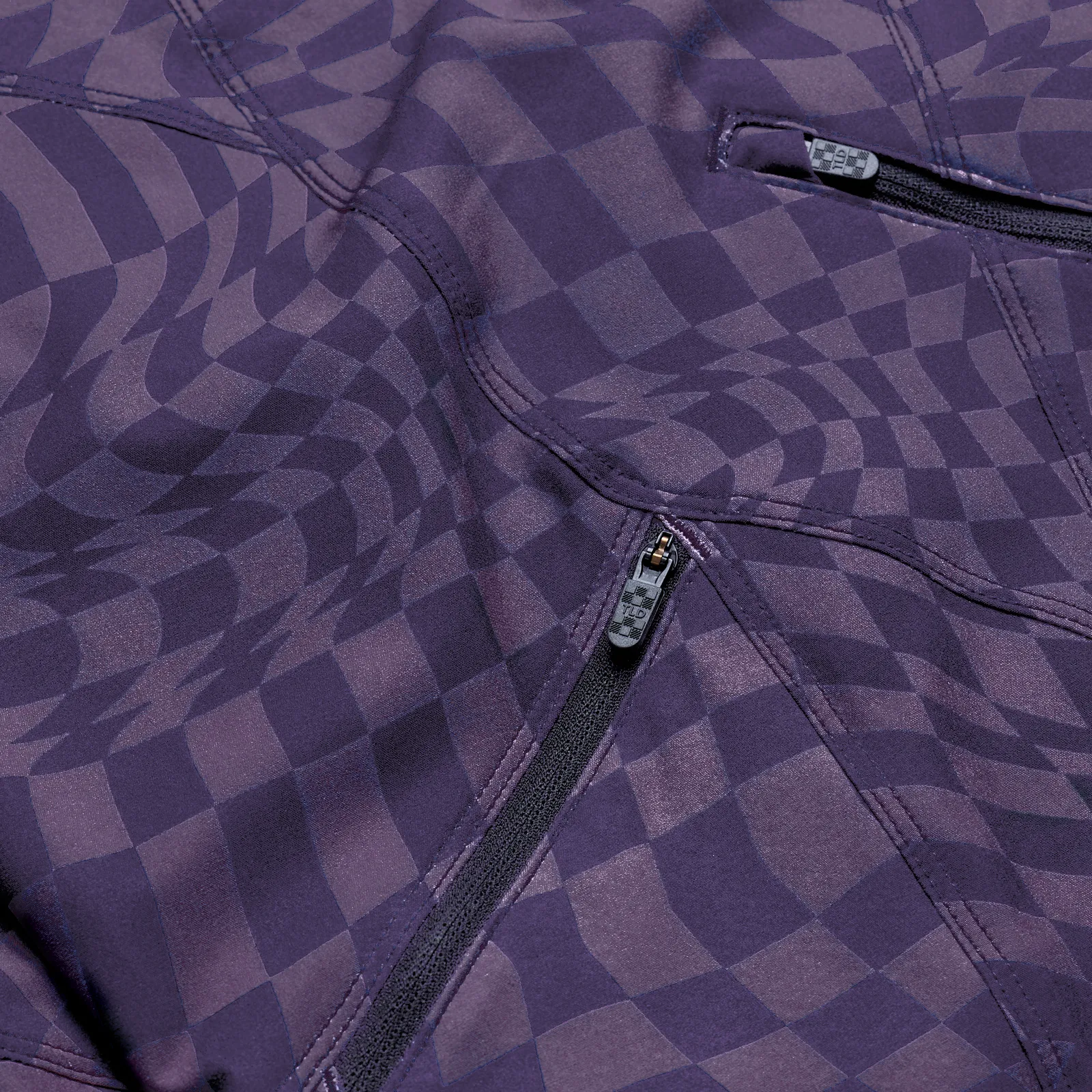 Womens Lilium Pant Twisted Checkers Purple