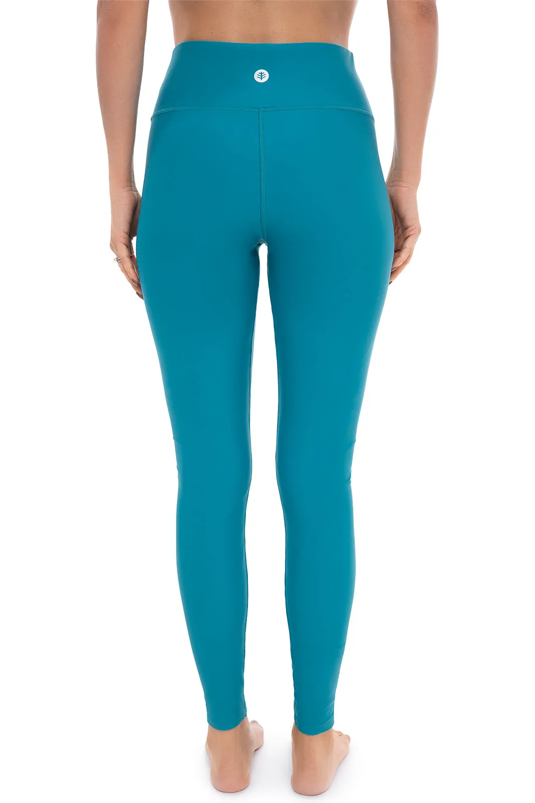 Women's Ocean Sculpt High Rise Swim Legging  | Tahitian Teal