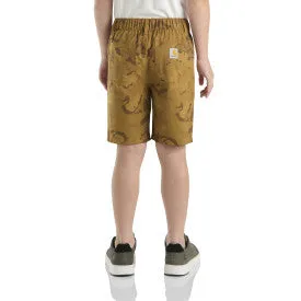 Youth Carhartt LWD Camo Short - Carhartt Brown